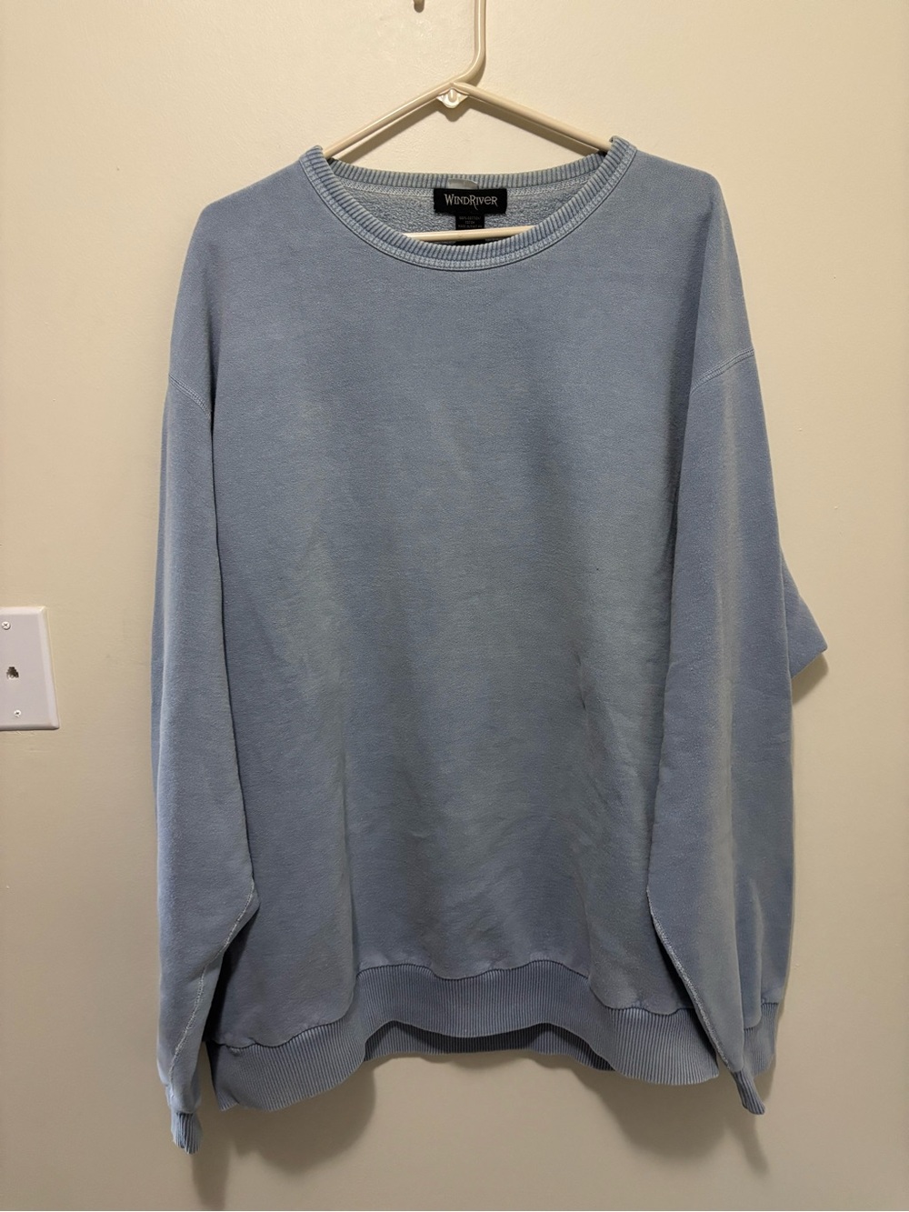 WindRiver Made in Canada Vintage Mineral Washed Crewneck Sweatshirt - Light Blue